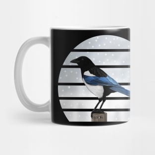 Magpie Winter Snow Bird Watching Birding Ornithologist Gift Mug